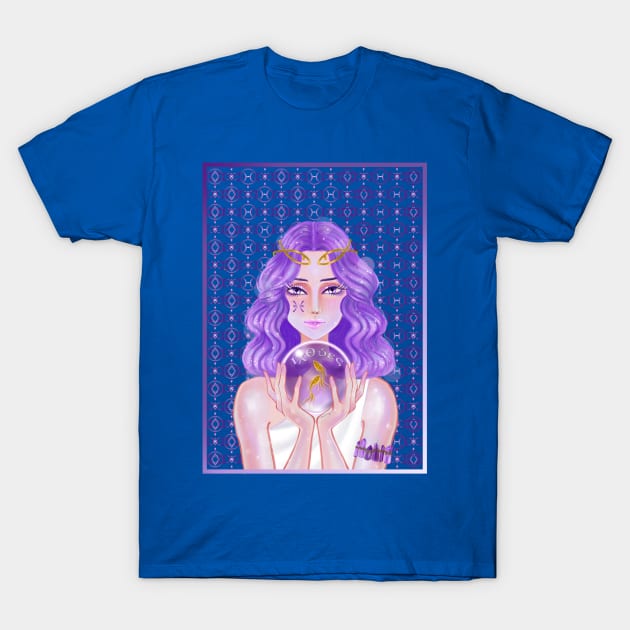 Pisces Amethyst T-Shirt by amadeuxway